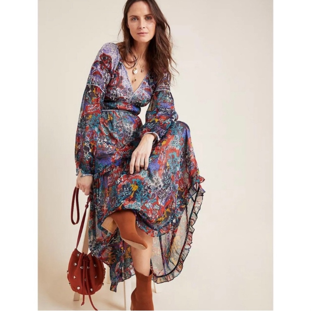 Anthropologie Maeve Annabella Maxi Dress